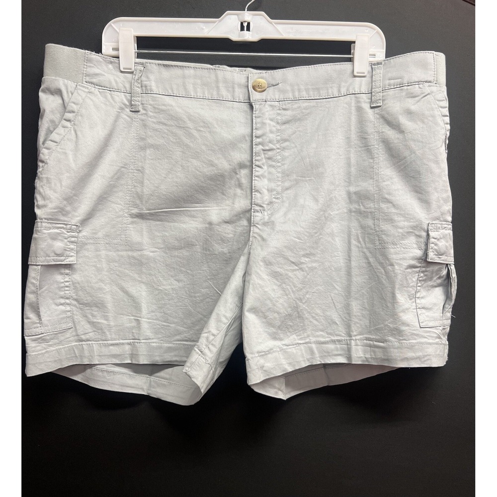 Lee Women's Gray‎ Comfort Size 20 M Midrise 5" Cargo Short
